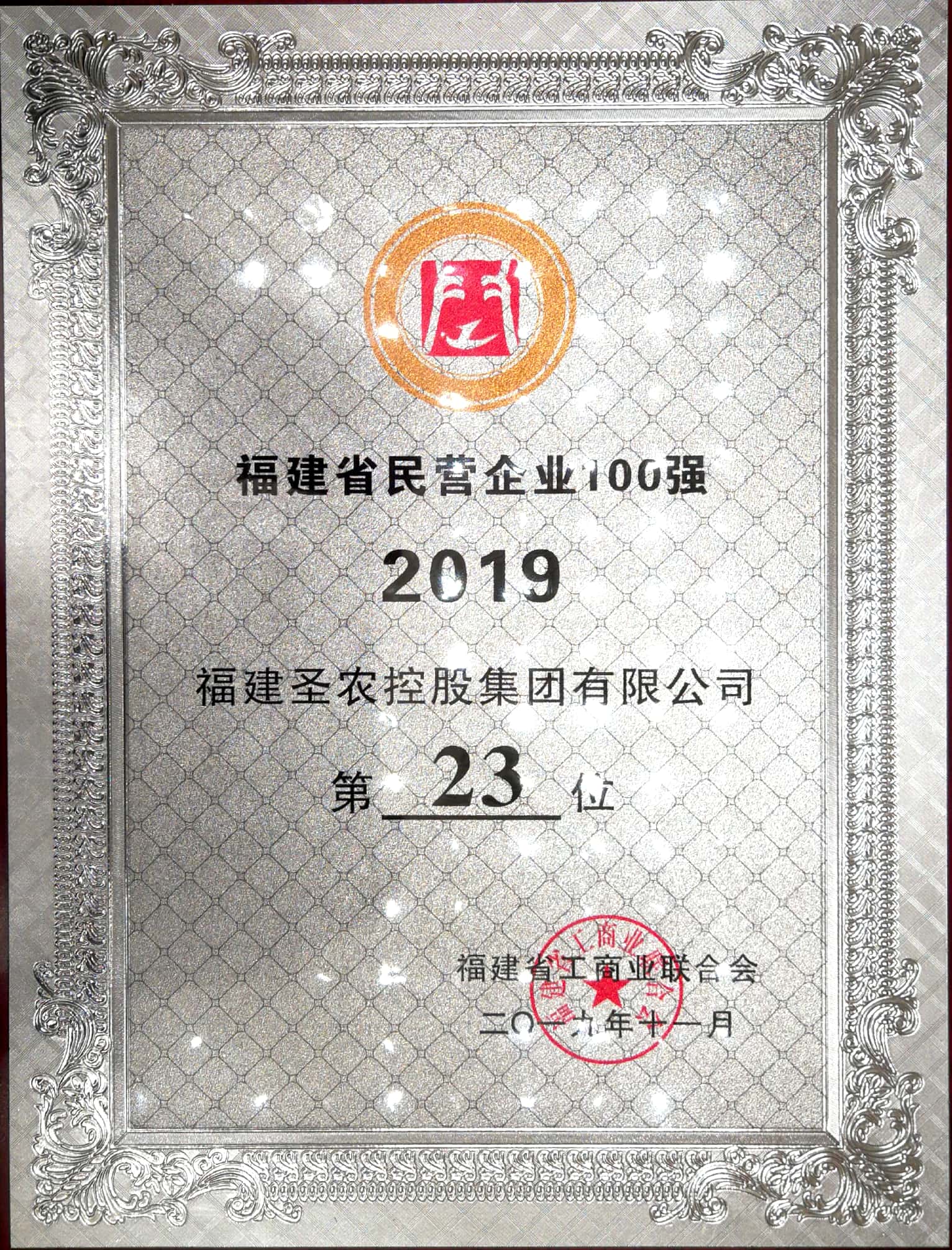 2019（KY开元集团）福建民营企业100强